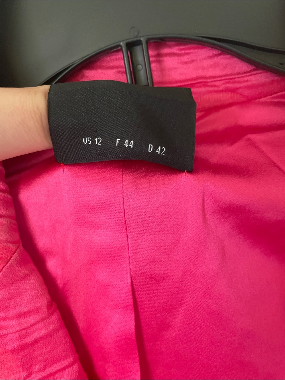 Akris Hot Pink Ruched Two-Button Blazer - Picture 8 of 9